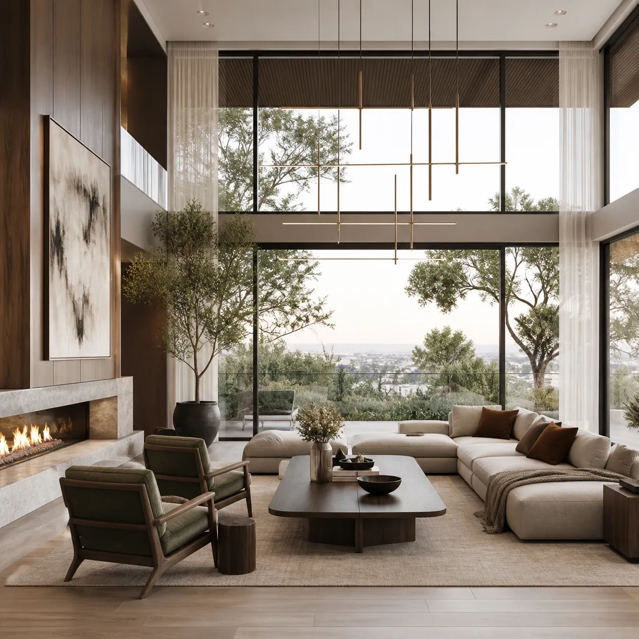 USA contemporary living room