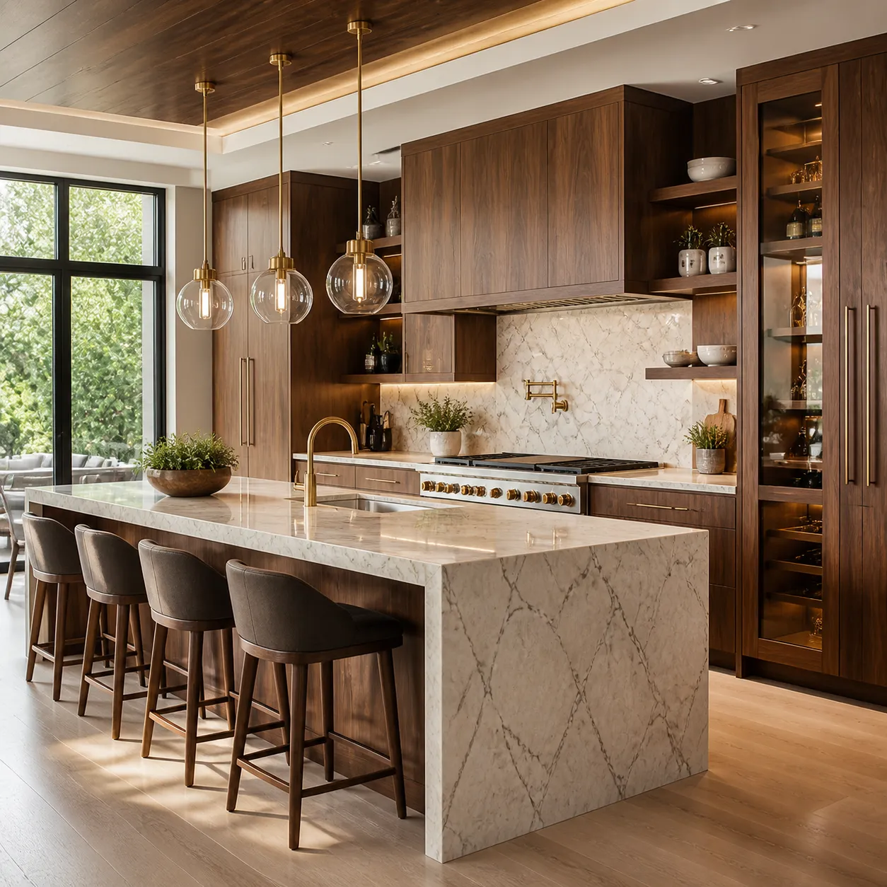 USA walnut kitchen