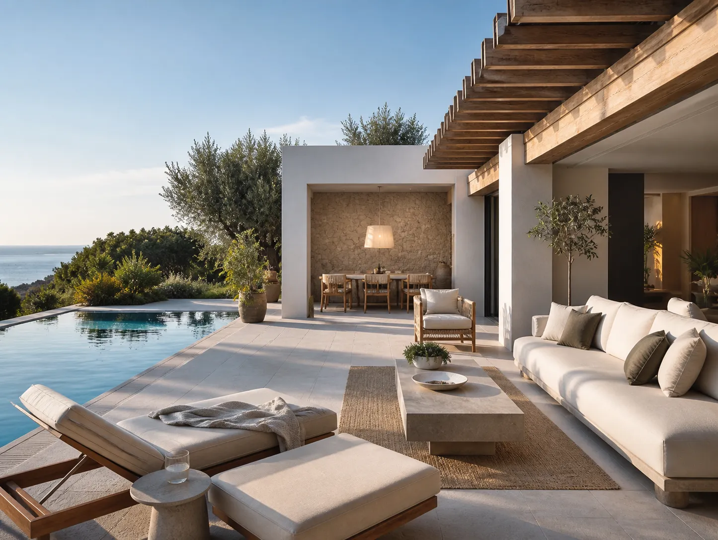 Luxury villa outdoor furniture